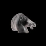 RENÉ LALIQUE (FRENCH, 1860-1945), 'LONGCHAMP', A CAR MASCOT, DESIGNED 1929