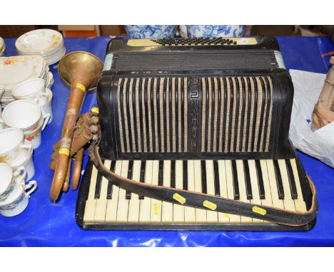 An accordion and a trumpet