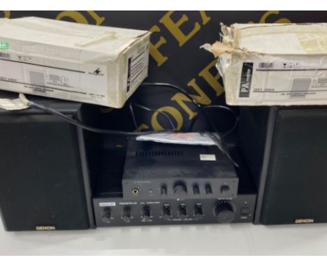 Eagle Amplifier model P650B/PA-30 together with 2x hifi wall speakers &amp; 2x Denon speakers etc