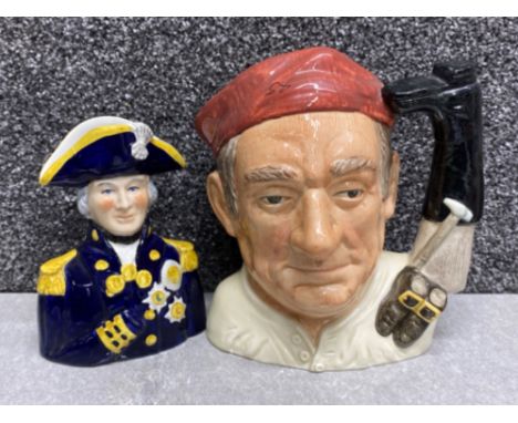 Royal Doulton character jug - boot maker (the character jugs from Williamsburg collection” together with a pride of Britain p