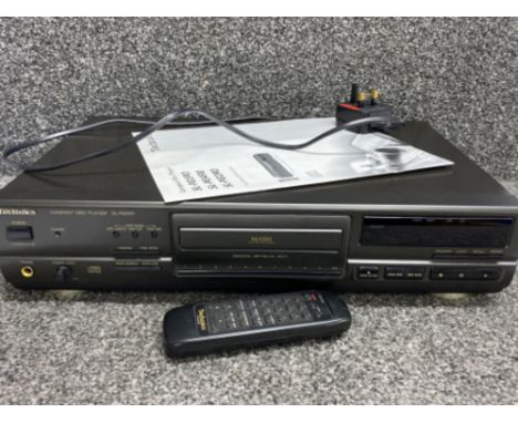 Technics compact disc player model SL-PG590, with lead, remote &amp; instructions
