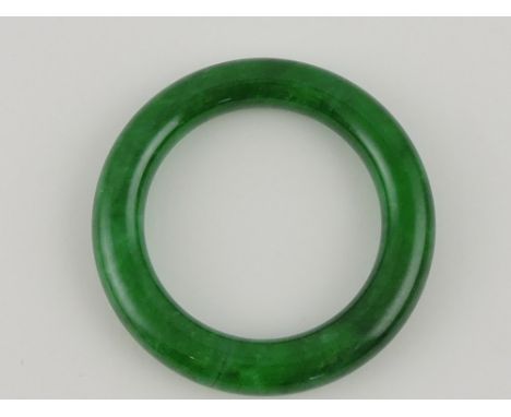 A spinach jade bangle.