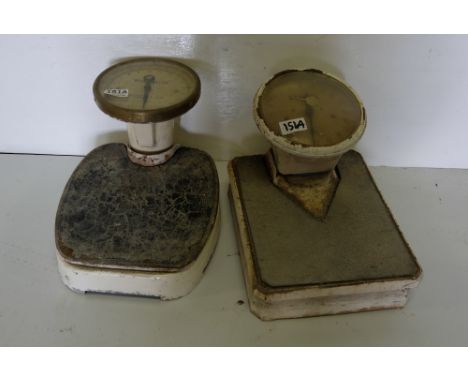 Two 1930’s body weighing scales – 1 Salters & 1 Weighmaster 