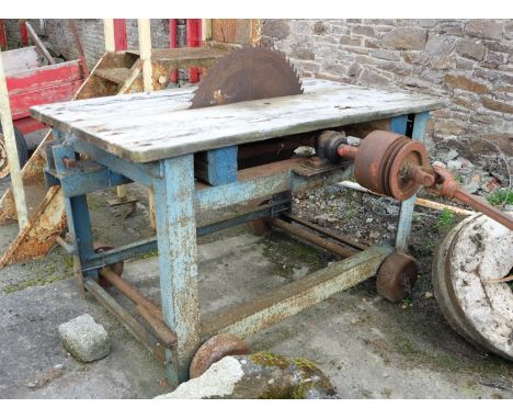 Bench Saw, tractor driven