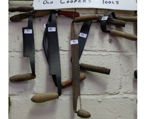 6 Coopers Tools including 6 double handled curved planes (6)