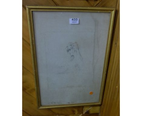 Stipple engraving of Miss Sarah Martha “Sally” Siddons by F. C Lewis publ’d 1841 after a portrait by Sir Thomas Lawrence - in