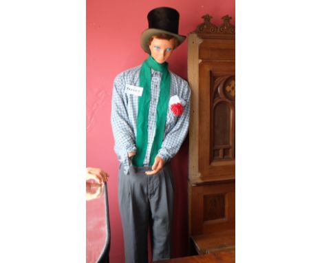 Mannequin of Jarvey, dressed