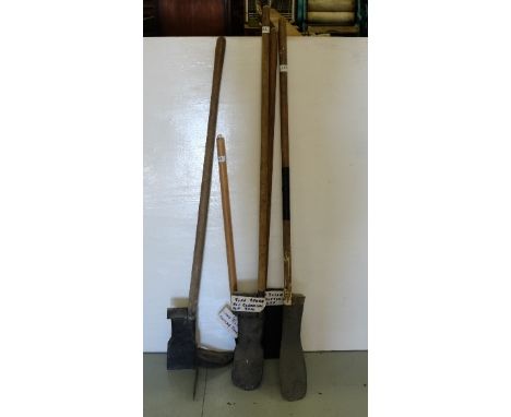 4 Turf Tools including 2 sleans & 2 spades & a land tiller (5) 