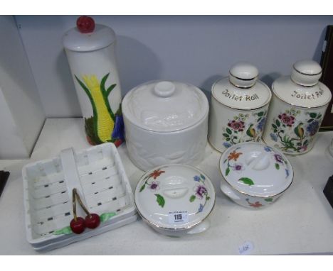 A Quantity of Ceramics to Include Two Ceramic Price Kensington Roll Holders, etc.