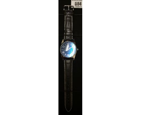 A Gents Orkina Leather Strap Army Sport Quartz Wrist Watch.