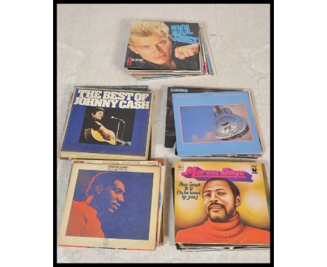 A good collection of vinyl long play LP vinyl record albums featuring several artists to include Bob Dylan, Otis Redding,THe 