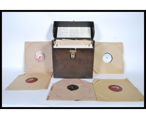 A collection of 78 RPM records to include, King Oliver's Creole Jazz Band Dipper Mouth Blues and Canal Street Blues on Brunsw