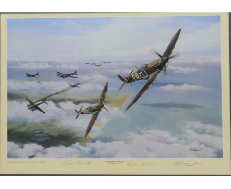 After B.J.Freeman, signed limited edition print 'Business as Usual', no.322 of an edition of 500, also signed by Brian Kingco