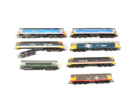 Lima OO gauge model railway diesel locomotives, seven loose examples including class 31 'Phillips-Imperial' 31327; class 47 I