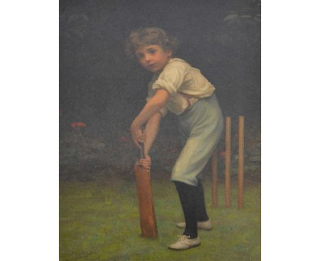 After Philip Hermogenes Calderon, Captain of the Eleven, Pears' colour print, 72 x 48cm.