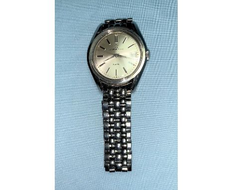 A gents automatic wristwatch, Eterna-Matic Kon Tiki, with original strap 