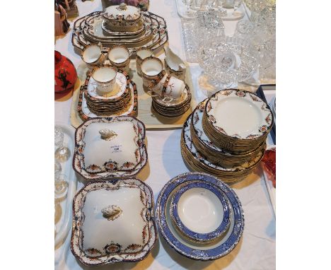 A late 19th century Copeland Spode part dinner service, "Cecil" pattern, 40 pieces approx.; a similar tea service; a Spode's 