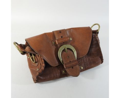 A Mulberry vintage brown leather ladies bag, 32cm