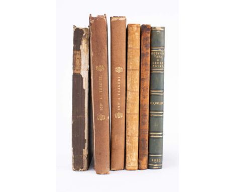 WALKER, W. S - Gustavus Vasa and other poems : half morocco, 8vo, 1813. With - Parker, Henry Meredith, The Draught of Immorta