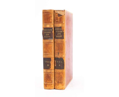 WEBSTER, James - Travels Through The Crimea, Turkey, and Egypt; Performed During The Years 1825-1828 : 2 vols, 7 uncoloured a