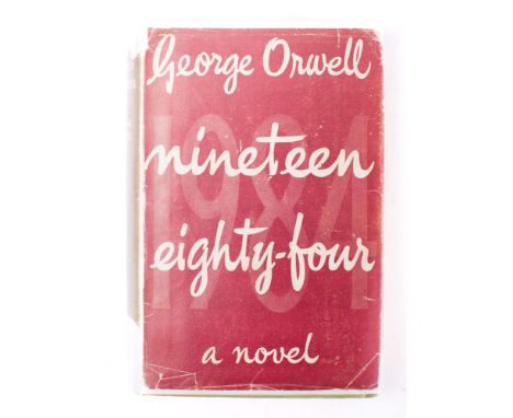 ORWELL, George - Nineteen Eighty Four: org. light green cloth lettered in red on the spine which is lightly faded (not the le