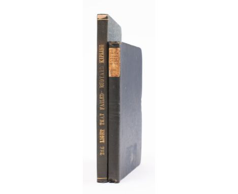 KIPLING, Rudyard - The Light That Failed:  - 1891 (first book he wrote) - contained in Lippincott monthly magazine. With one 
