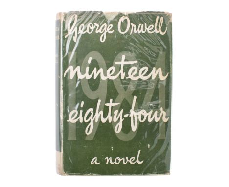 ORWELL, George - Nineteen Eighty Four: org. light green cloth lettered in red on the spine which is lightly faded (not the le