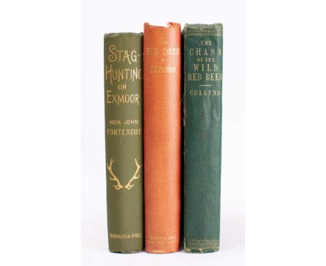 FORTESQUE, John - Records of Stag-Hunting on Exmoor : illustrated by Edgar Giberne, org. pictorial green cloth,, Chapman & Ha