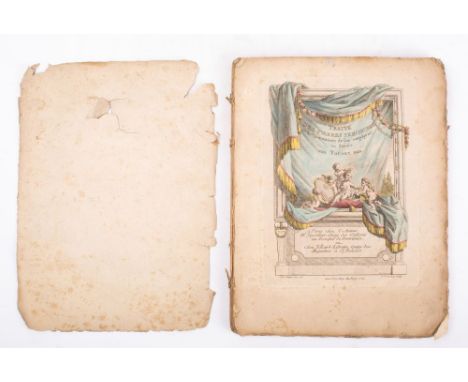 POUGET, Jean Henri Prosper - Traite des Pierres Precieuses et de la maniere de les employer en Parure : old marbled wrappers 