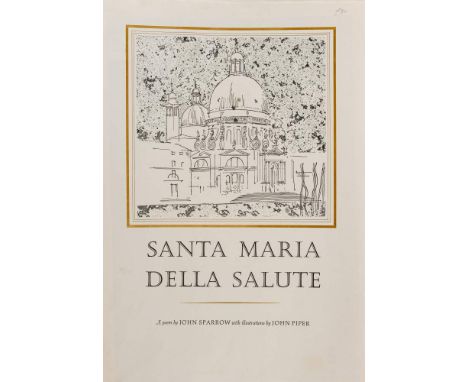 JOHN SPARROW &amp; JOHN PIPER - Santa Maria Della Salute: by John Sparrow with associated John Piper lithograph, number 177 i