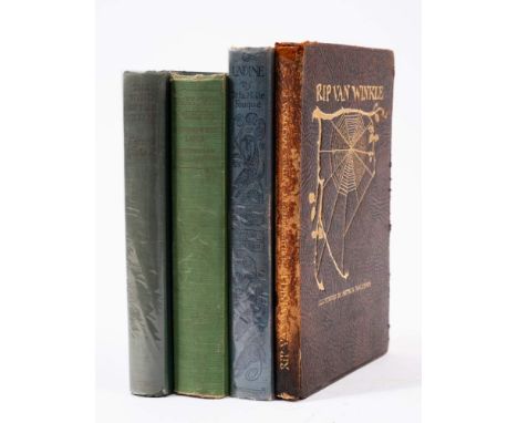 RACKHAM, Arthur : (illustrator) Rip Van Winkle, 24 colour plates, org. pictorial boards rubbed especially on the spine, 4to, 