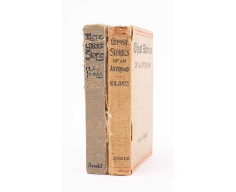 JAMES, M. R - Ghost-Stories of an Antiquary : 4 plates (one with a short closed tear in margin, org. Hessian worn on spine, 8
