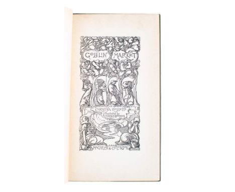 ROSSETTI, Christina - Goblin Market : Illustrated by Laurence Housman, org. green and gilt decorative cloth with prize stamp 