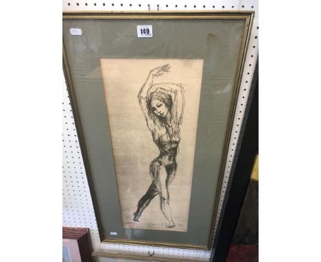 A limited edition print of a ballerina
