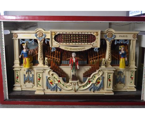 An exact copy of 'THE MARENGHI ORGAN' built by Dave Scott model builder plays through a built in speaker system, can also wor