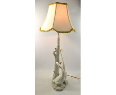 Large NAO geese table lampNo chips or cracks in good overall condition Condition reports are offered as a guide only and we h