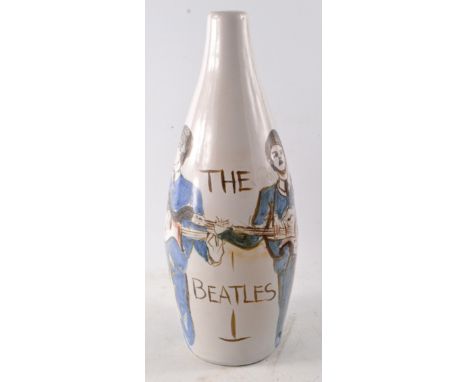 RARE! Beatles stoneware lamp base specially commissioned by BUCHAN POTTERY in the early 1960's for a family member of DAVID P