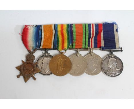 A FAMILY OF MEDALS from the First and Second World Wars, awarded to C. Marsh, comprising a Long Service and Good Conduct Meda