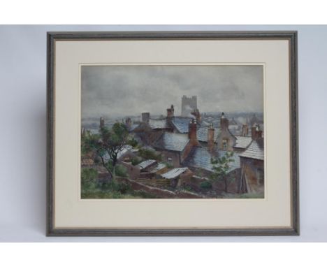 JOHN DOBBY WALKER (1866-1925) View of Richmond, watercolour and pencil dated 1891,15" x 20 1/2", framed (Est. plus 21% premiu