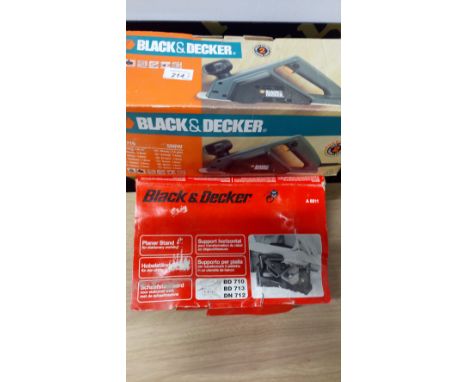BLACK AND DECKER SANDER & BLACK & DECKER PLANER HOLDER IN BOX
