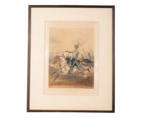 R. ACKERMANN'S COSTUMES OF THE INDIAN ARMY, NO. 2 'Bengal Light Cavalry' (Officer), hand-coloured print, engraved by J. Harri