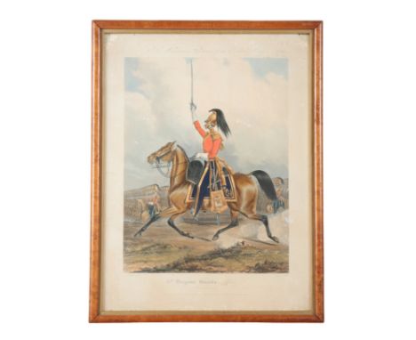 R. ACKERMANN'S COSTUMES OF THE BRITISH ARMY NO. 19 '6th Dragoon Guards Officer (Carabiniers), hand-coloured print, J. Harris 