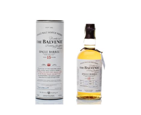 BALVENIE 15 YEARS OLD SINGLE BARREL| Distilled: 6.3.1995 | Bottled: 31.3.2010 | Stated age: 15 years old | ABV: 47,8% | Regio