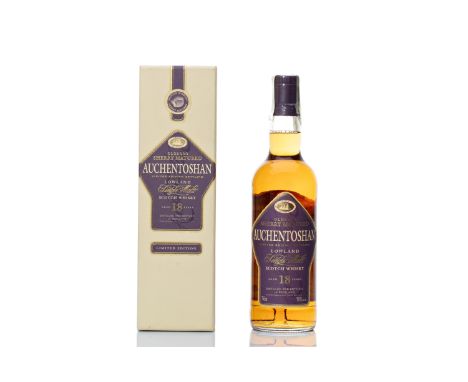 AUCHENTOSHAN 18 YEARS OLD OLOROSO SHERRY LIMITED EDITION | Stated age: 18 years old | ABV: 55,8% | Region: Lowlands | Country