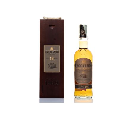 KNOCKANDO 1989 SLOW MATURED 18 YEARS OLD | Stated age: 18 years old | ABV: 43% | Region: Speyside | Country: Scotland | Type: