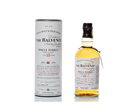 BALVENIE 15 YEARS OLD SINGLE BARREL | Distilled: 6.3.1995 | Bottled: 31.3.2010 | Stated age: 15 years old | ABV: 47,8% | Regi