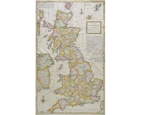 British Isles. Moll (Herman), A new map of Great Britain according to the newest and most exact observations, 1st edition, pu