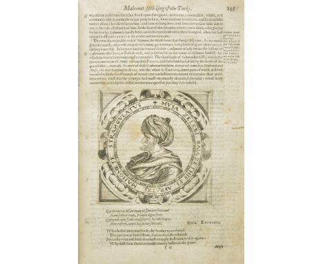 Knolles (Richard). [The Generall Historie of the Turkes, from the First Beginning of tha Nation to the Rising of the Othoman 