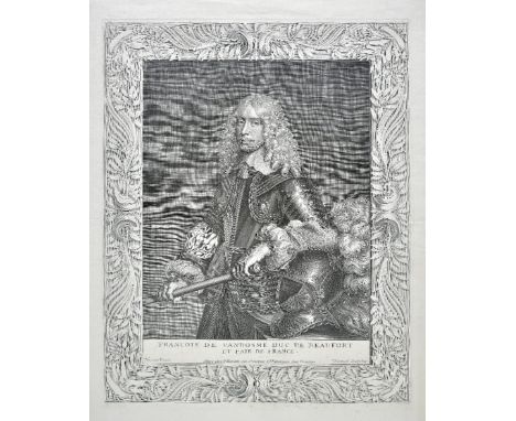 *Nanteuil (Robert, 1623-1678). Francois de Vandosme Duc de Beaufort et Pair de France, uncoloured line engraving on laid afte