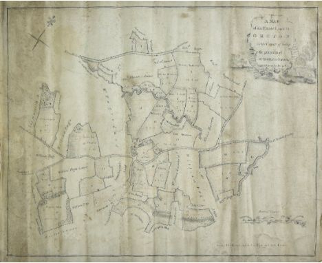 Manuscript estate plans. A map of an estate situate at Oreton in the County of Salop, the property of Mr Thomas Pardoe, surve